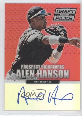 2013 Prizm Perennial Draft Picks Prospect Signatures Red Alen Hanson Auto 4o3