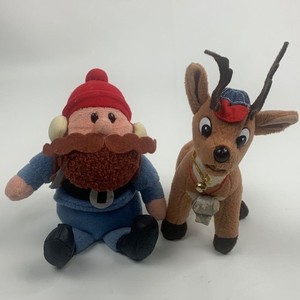 Rudolph Red Nosed Reindeer Yukon Cornelius & coach Christmas Plush Toy Set