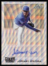 2021 Leaf Metal Draft Wave 1990 Autographs Jordany Ventura RC Auto New York