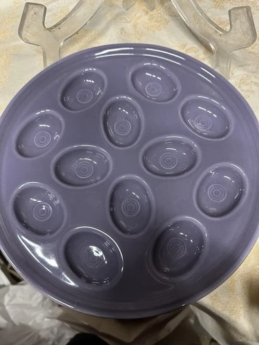 Fiesta EGG PLATE/TRAY - 11 1/4" round - LAVENDER
