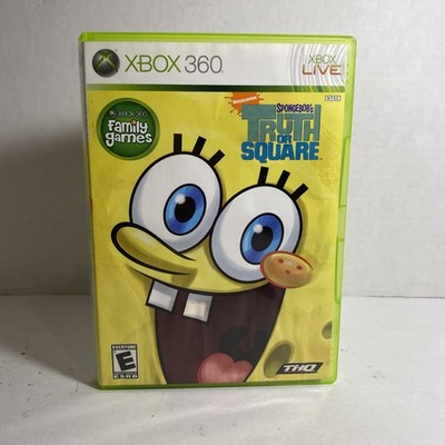 SpongeBob's Truth or Square (Microsoft Xbox 360, 2009) CIB Complete - Tested