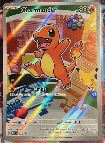 Charmander First Partners 038 Promo Card Mint Condition Pokemon TCG