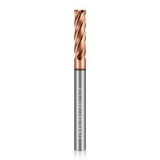 1/8" Carbide End Mills 4 Flute Square End Mill AlTiN Coating HRC 55 Tungsten