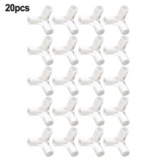 Multipurpose White Plastic Connector for Tent Poles I D 16mm Pack of 10