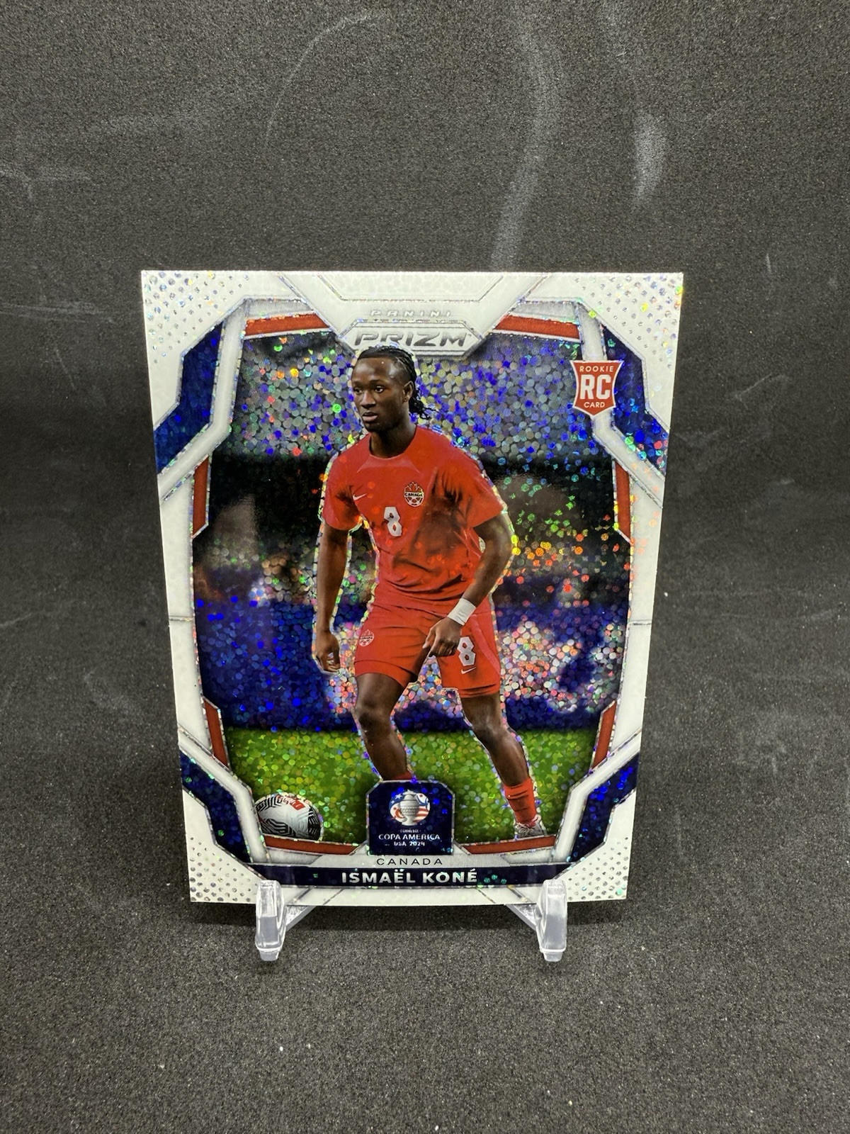 ISMAEL KONE 2024 Prizm COPA America #173 White Sparkle Rookie Canada