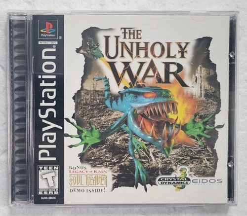Playstation Unholy War Tested & Working Complete w/ Reg Card
