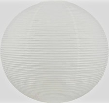 Henjjras 23" White Round Paper Lantern