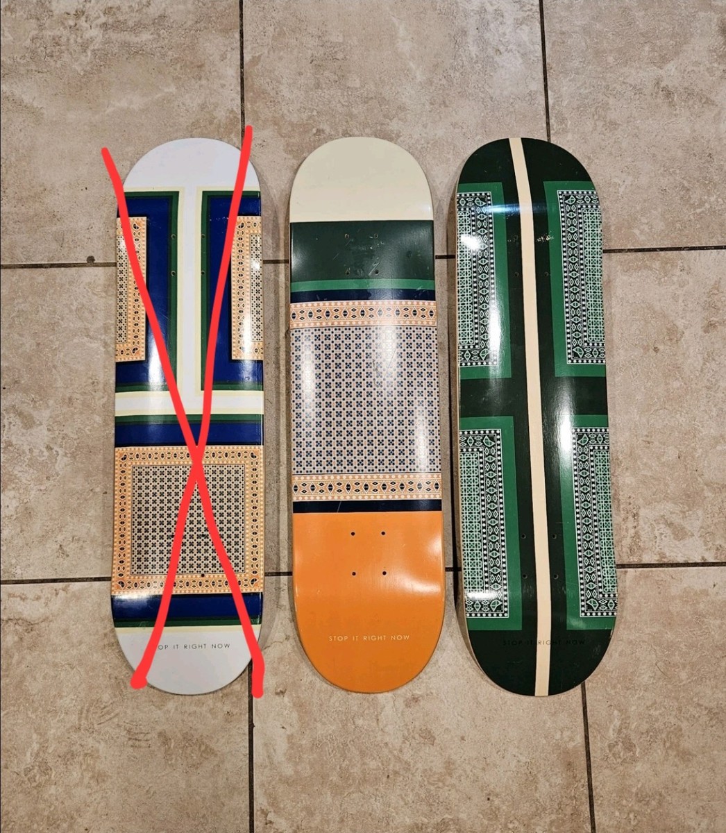 スケートボード StopItRightNow CELINE Print Skate Decks 2 Stop It Right Now Celine OG Phoebe Philo Skate Decks Kanye West