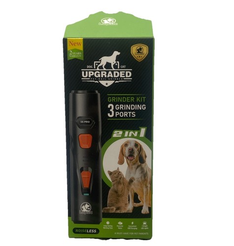 LOPSIC S5 PRO Dog Nail Grinder, 2 LED Mode, 2-Speed Trimmers, 3 Grinders