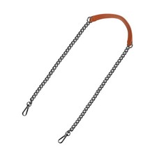 47" Iron Flat Chain Strap Purse Shoulder DIY Replacement Brown Grey