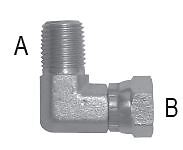 Industrial Supply 90° Male Elbow Fitting – 3/8" Male Pipe X 3/8" Female Pipe Swivel (6 Pack, 1501-06-06)