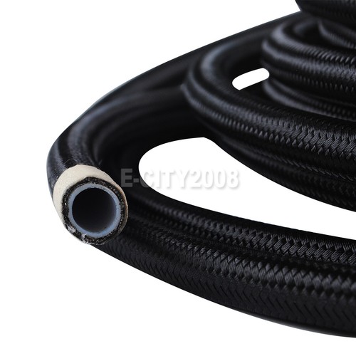 AN6 16FT E85 PTFE Nylon Braided Fuel Hose Oil Cooler High-pressure Oil Hose - Picture 16 of 17