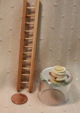 MINIATURE DOLLHOUSE OR ROOM BOX LADDER & HOSE SET
