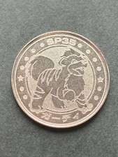 Growlithe SP35 Medal Coin Meiji Juice Pokemon Japanese Pokémon NINTENDO Rare