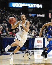DALLAS WINGS SANIYA CHONG HAND SIGNED UCONN LADY HUSKIES 8X10 PHOTO W/COA