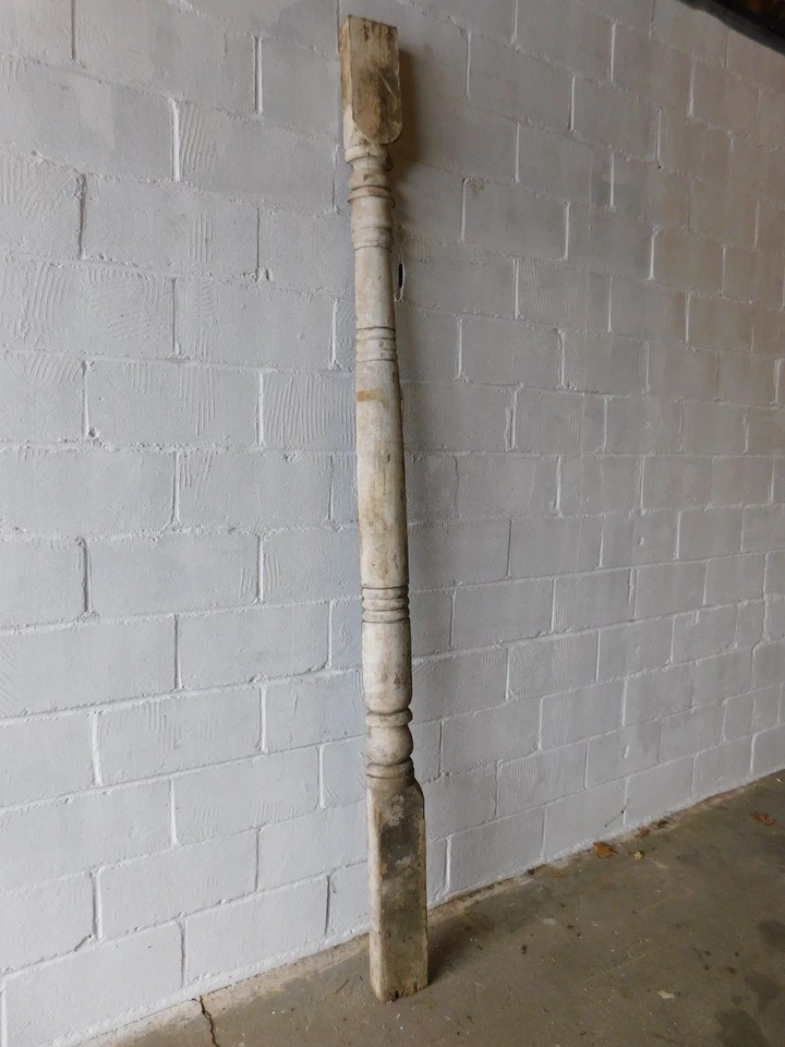 1880's Wood 1/2 PORCH COLUMN Square Base & Top Turned VICTORIAN Style ORNATE - Image 2 of 4