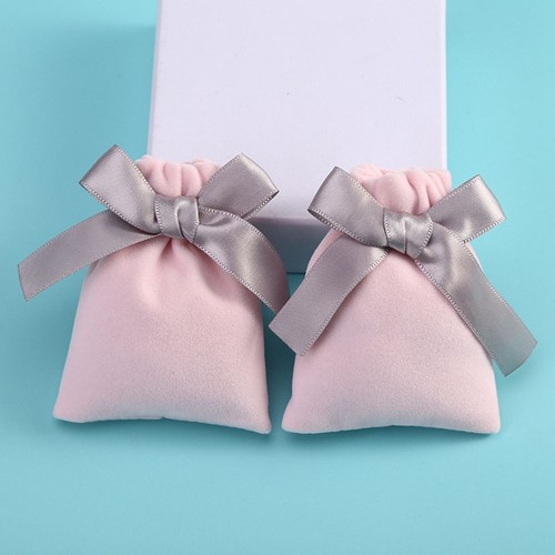 Jewelry Packaging Bag Drawstring Pouches Ribbon Flannel Pouches Storage Pouch - Picture 17 of 17