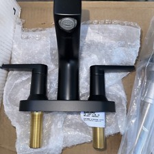 KOHLER K-97031-4-BL Bathroom Sink Faucet, Taut Collection - BLACK