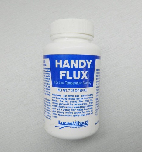 HANDY FLUX PASTE 7 OZ JAR w/ BRUSH CAP - SILVER SOLDERING BRAZING JEWELRY MAK... - Picture 2 of 3