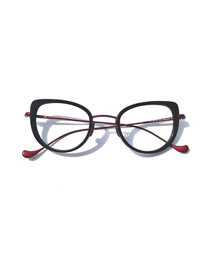 Rare Authentic Caroline Abram Winona 618 Pink Red 48mm Frames Glasses RX-able