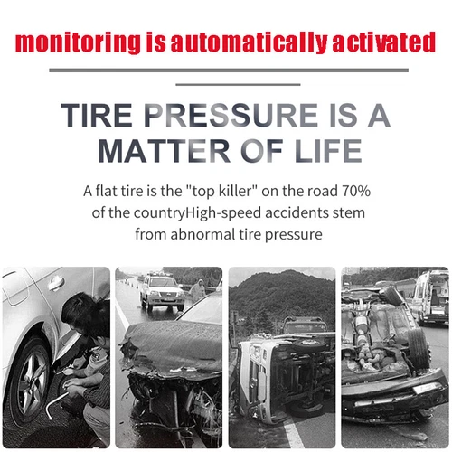 Wireless Solar TPMS LCD Car Tire Pressure Monitoring System + 6 External Sensors - Picture 15 of 16