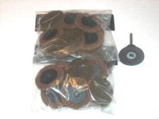 20 IIT 2" ROLL LOCK SURFACE PREP ABRASIVE SCUFF DISC COARSE COOKIE W/MANDREL