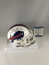 TREMAINE EDMUNDS SIGNED BUFFALO BILLS MINI HELMET BAS BECKETT 3
