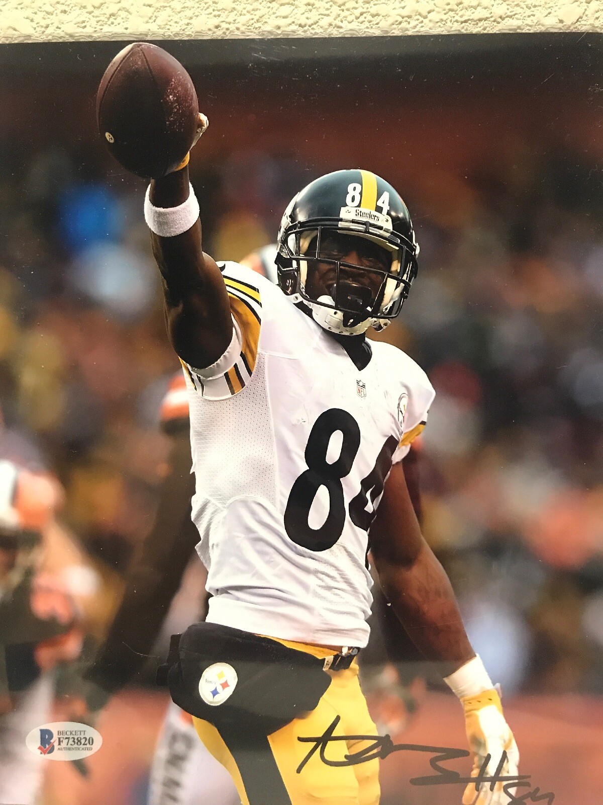 Antonio Brown Autographed Signed Pittsburgh Steelers 8x10 Photo Beckett 