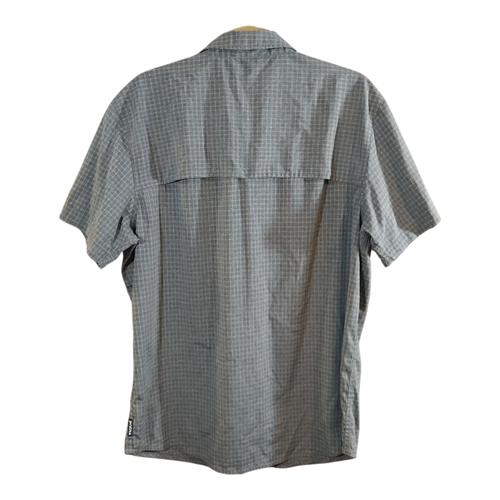 Camisa de campamento Prana Garvan a cuadros manga corta con botones delanteros al aire libre para hombre grande - Imagen 8 de 10