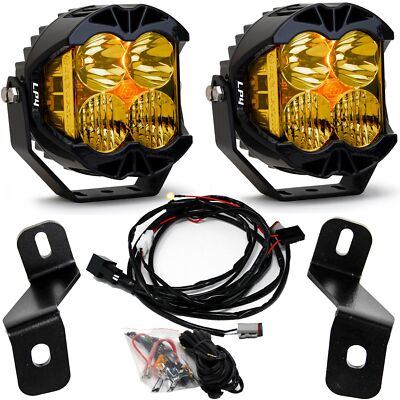 Baja Designs LP4 Amber 5'' Driving/Combo Ditch Lights Kit for 21-UP F-150, Raptor