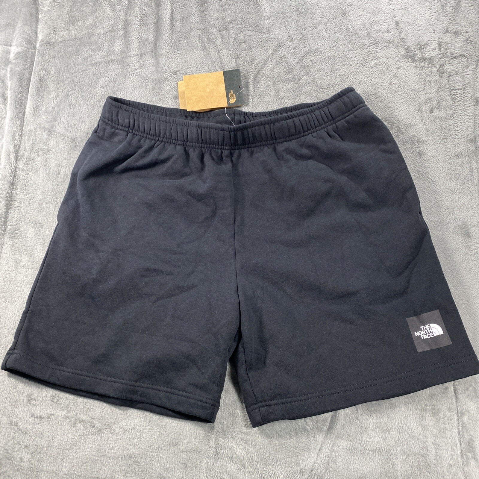The North Face Never Stop Shorts Mens Large Black New Fleece Pockets