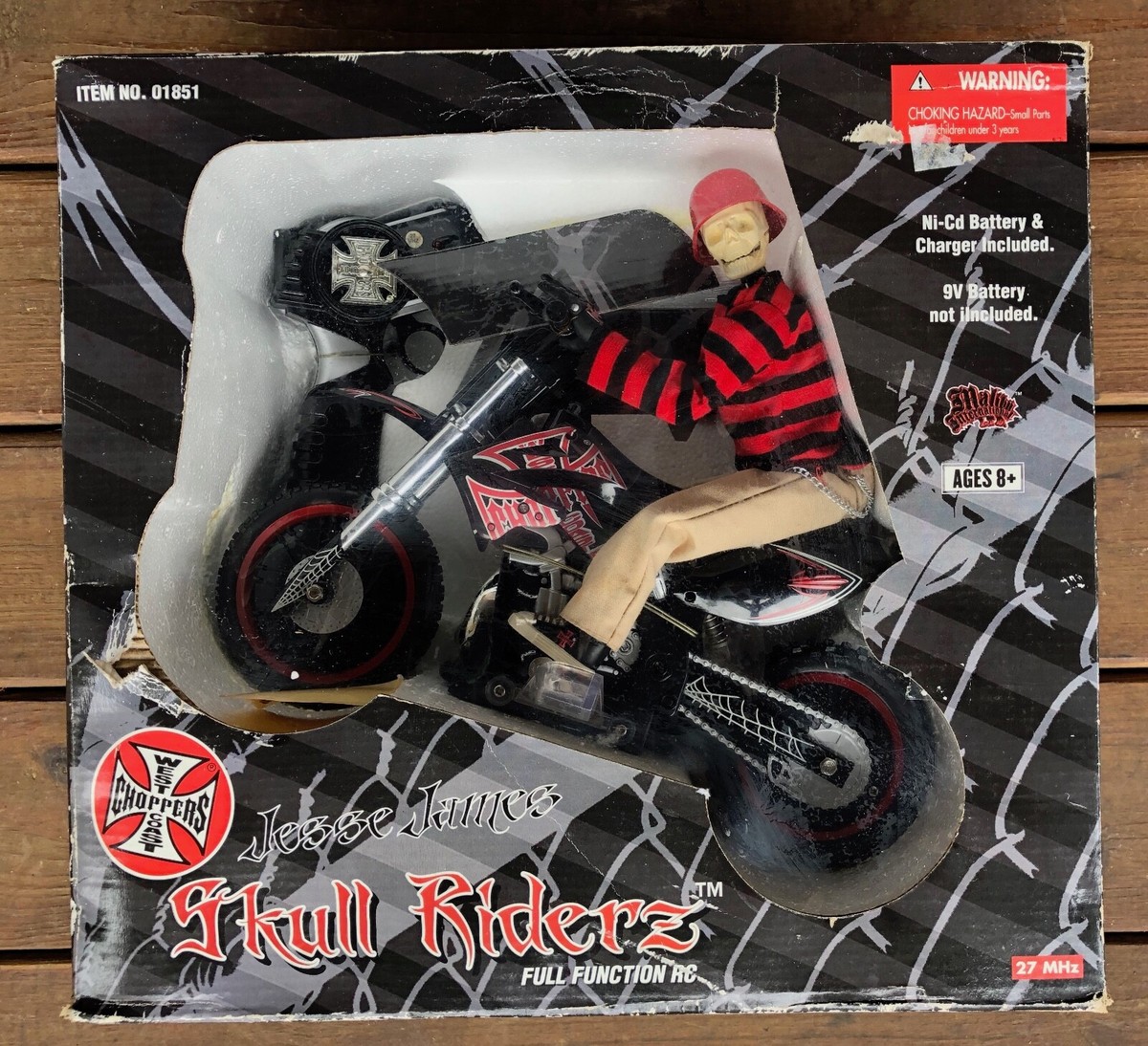 west coast choppers スカルフレイム　XXL Vintage West Coast Choppers Jesse James Long Sleeve Thermal Skull