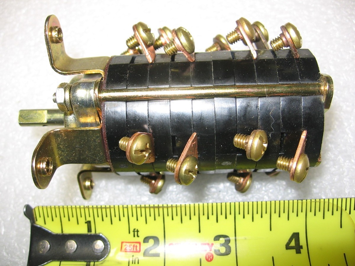 4 Pole Snap Action Rotary Electro Switch 101904LS 600v Caterpillar