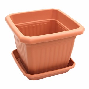 40x40cm Blumentopf & Untersetzer Pflanzkübel Quadratisch Eckig