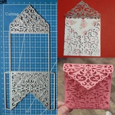 Metal Cutting Dies Lace Envelope Scrapbooking Paper Card Embossing Stencil Craft
