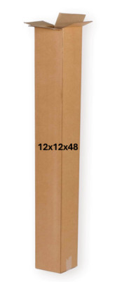 12'' x 12'' x 48'' CARDBOARD BOX - 200 lb - SINGLE BOX - TALL