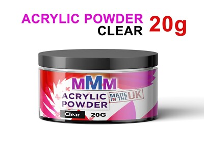 20 g Nägel Profi Acryl Pulver Klar Micro Bond Acryl System UK