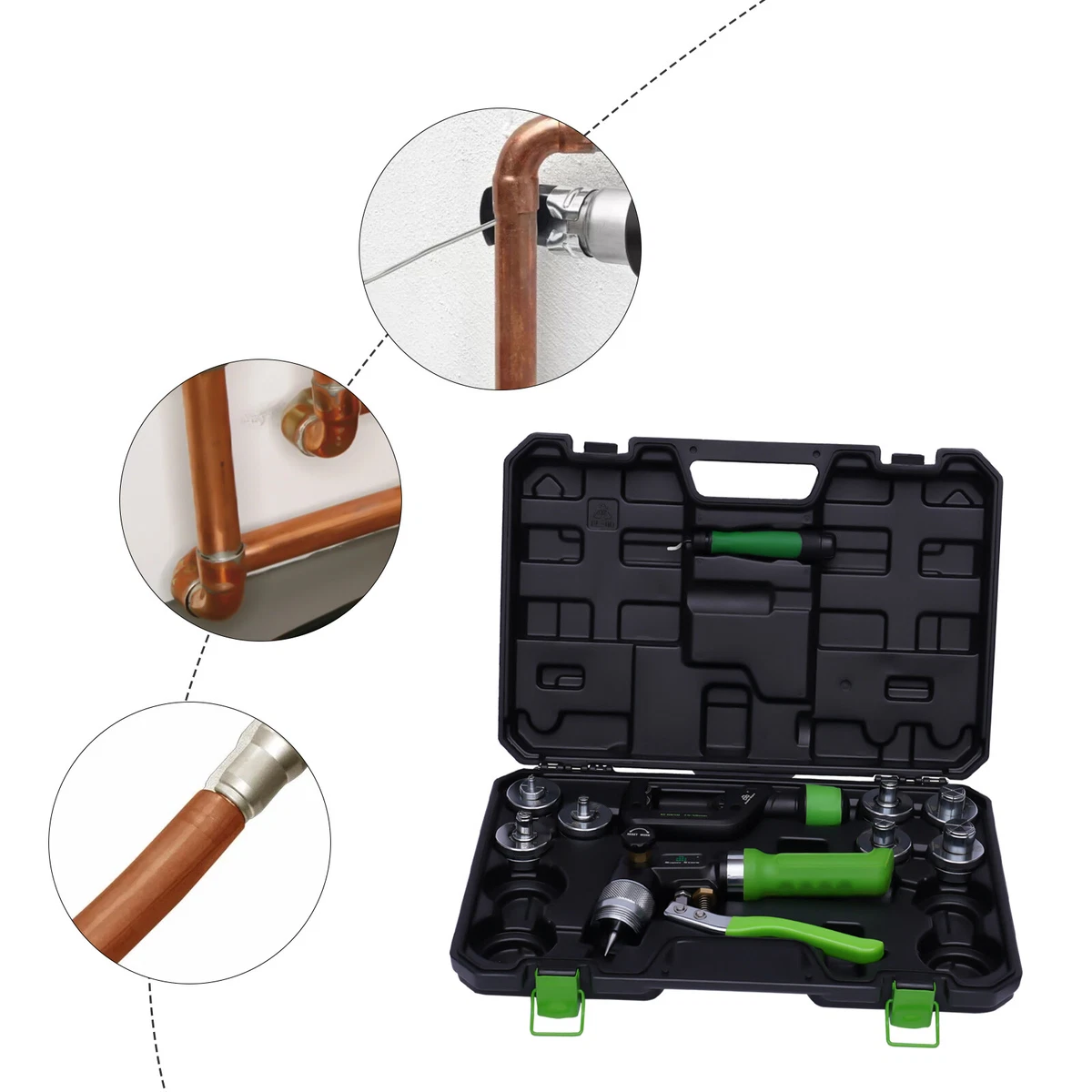 Snapklik.co : Swaging Tool Drill Bit Set, HVAC Repairing Set 7 Snapklik.co : Swaging Tool Drill Bit Set, HVAC Repairing Set 7