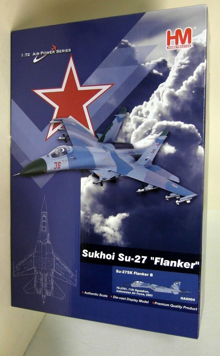 Hobbymaster 1/72 Scale HA6004 Sukhoi Su-27 Flanker B TS-2701 Hobbymaster 1/72 Scale HA6004 Sukhoi Su-27 Flanker B TS-2701
