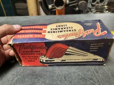 Pathfinder Vintage Red Glass Lens Marker Cab Fender Light New In The Box 6 Volt