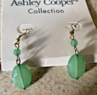 ASHLEY COOPER GREEN & GOLD TONE NECKLACE & MATCHING EARRINGS — photo 4