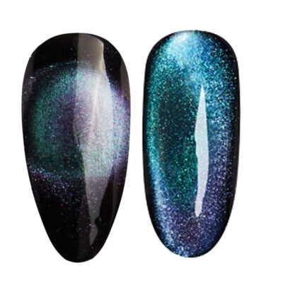 Cre8tion LED/UV Cure Soak Off Gel Polish Cat Eye 9D  0.5 Oz - Mystical #03