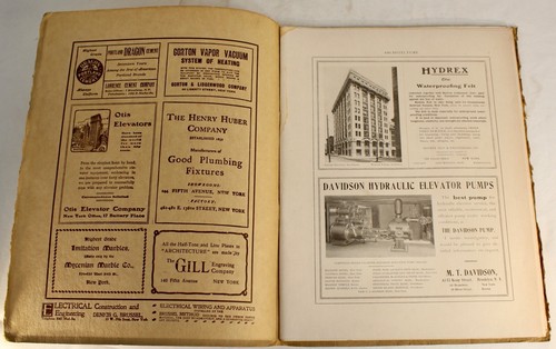 Antique ARCHITECTURE Magazine August 1906 Volume XIV Historical Ads Photos - Picture 7 of 24
