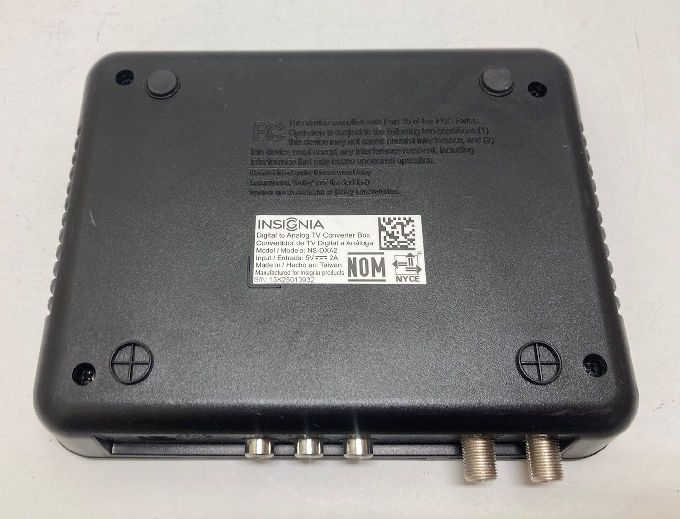 Insignia NS DXA2 Digital to Analog TV Tuner Converter Box REPLACEMENT