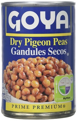 Goya Premium Dry Pigeon Peas 15.5 oz Gandules ( 3 Pack)