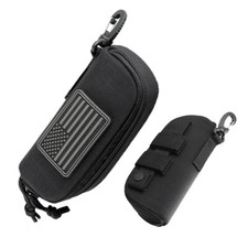 Tactical Molle Glasses Pouch Shockproof Sunglasses Carrying Case Protective Box