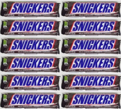 SNICKERS BARS FAST  SHIP CHOCOLATE PEANUTS 12, 24 36 or 48 bars