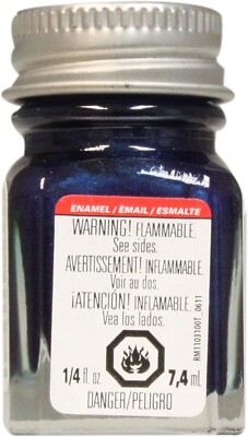 Testors Enamel Gloss and Flat Plastic Model Paint Glass Bottles 1/4 Fl.Oz.