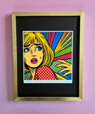 AIDAN FLUX | Hand Signed Original Print Framed Ltd. Ed. COA "THE FACE OF FEAR"
