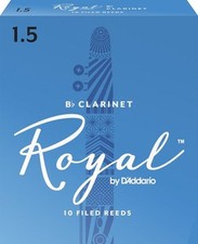 Royal by D'Addario Rico Bb Clarinet Reeds 1.5 10-Pack NEW rcb1015